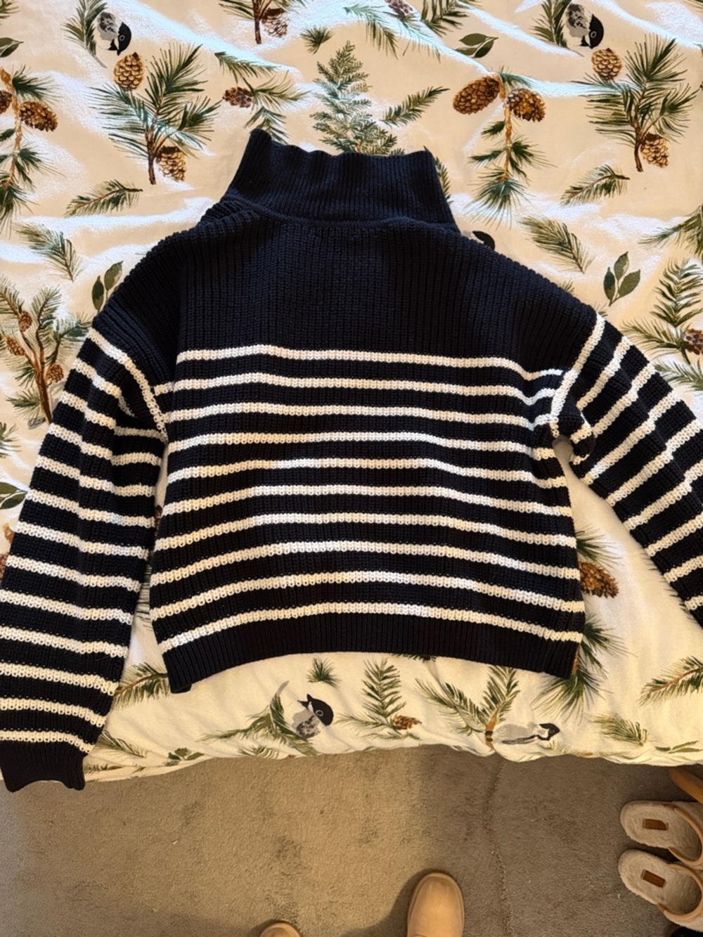 Madewell Black and White Striped Knit Cardigan - Picture 3 of 3